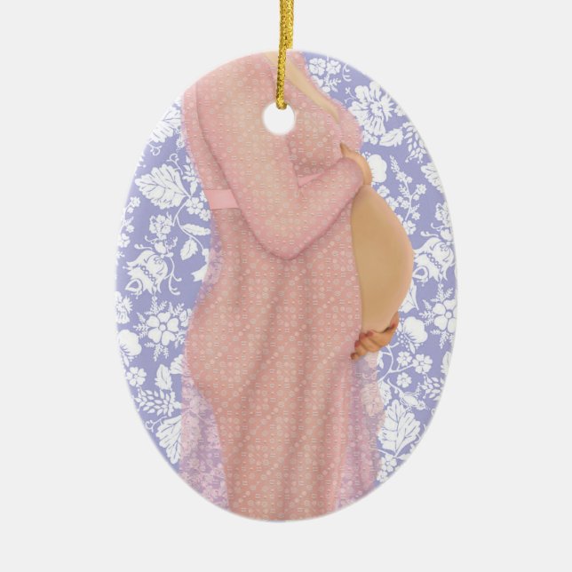 Expectant Dreams - Customise Ceramic Tree Decoration (Front)