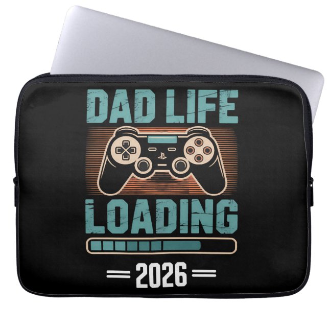 Expectant Father Dad Life Loading 2026 Laptop Sleeve (Front)
