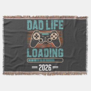 Expectant Father Dad Life Loading 2026 Throw Blanket