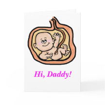 Expectant Father's Day Card for  Baby Girl