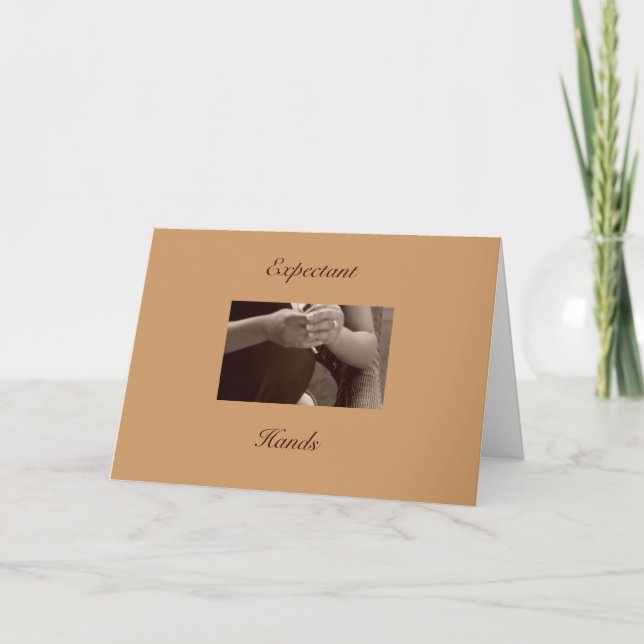 Expectant Hands Card (Front)