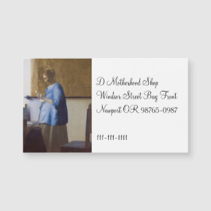 Expectant Mother Reading a Letter