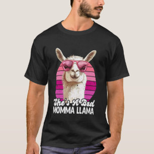 Expectant Mother She's A Bad Momma Llama Funny Soo T-Shirt