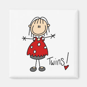 Expectant Mum of Twins Tshirts and Gifts Magnet