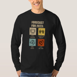 Expectant Parents 2023 Forecast 2023 Daddy To Be T-Shirt
