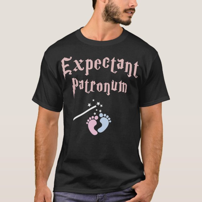 Expectant Patronum Funny Mum Pregnancy T-Shirt (Front)