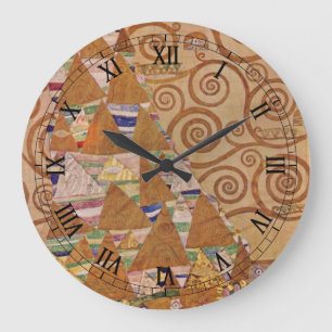 Expectation by Klimt Vintage Victorian Art Nouveau Large Clock