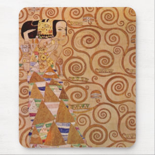 Expectation by Klimt Vintage Victorian Art Nouveau Mouse Mat