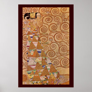 Expectation by Klimt Vintage Victorian Art Nouveau Poster