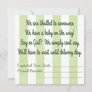 Expecting a Baby Announcement