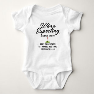 Expecting A Little Caddy Golf Baby Bodysuit