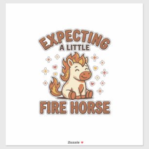 Expecting A Little Fire Horse Vintage Baby Shirt_1