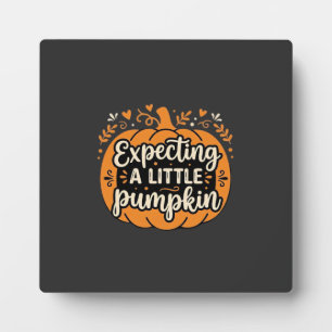 Expecting a Little Pumpkin Halloween Pregnancy Des Plaque