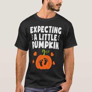 Expecting A Little Pumpkin Halloween Pregnant Mom T-Shirt