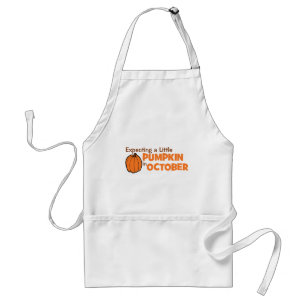 Expecting A Little Pumpkin In October Standard Apron