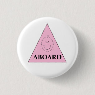 Expecting Announcement Girl 3 Cm Round Badge