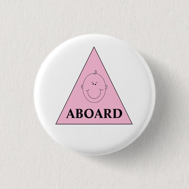 Expecting Announcement Girl 3 Cm Round Badge (Front)