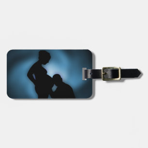 expecting baby luggage tag