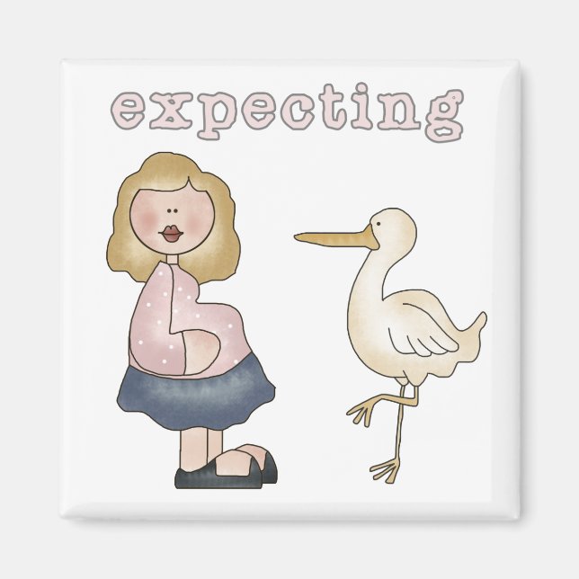 Expecting Baby - Stork Tshirts and Gifts Magnet (Front)