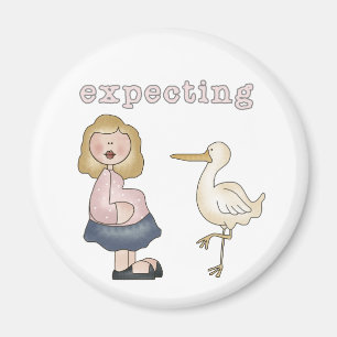 Expecting Baby - Stork Tshirts and Gifts Magnet