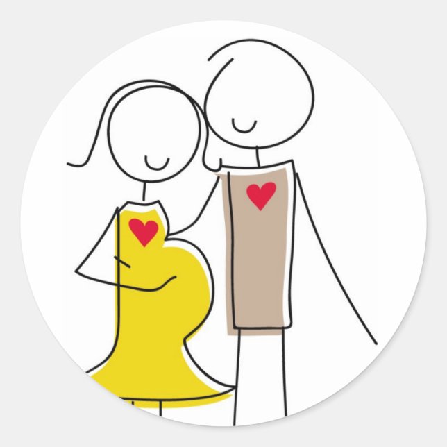 Expecting Couple Stickers (Front)