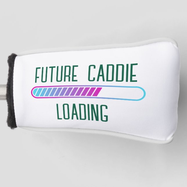 Expecting Golf Dad Reveal Future Caddie Loading Head Cover (Front)