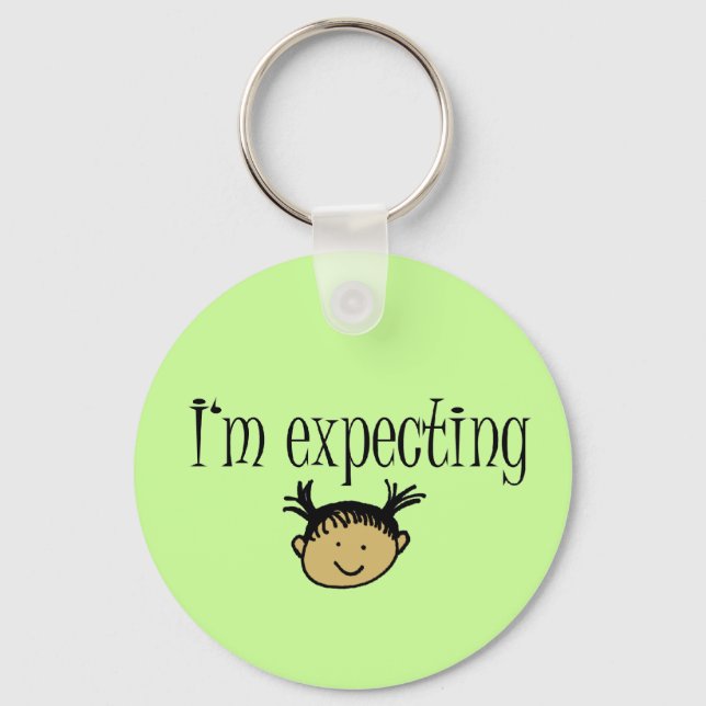 Expecting! Key Ring (Front)