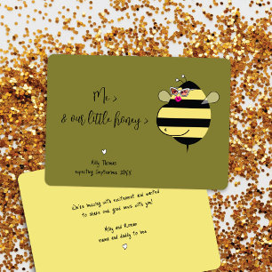 Expecting Mum Bee w/Glasses Pregnancy Announcement