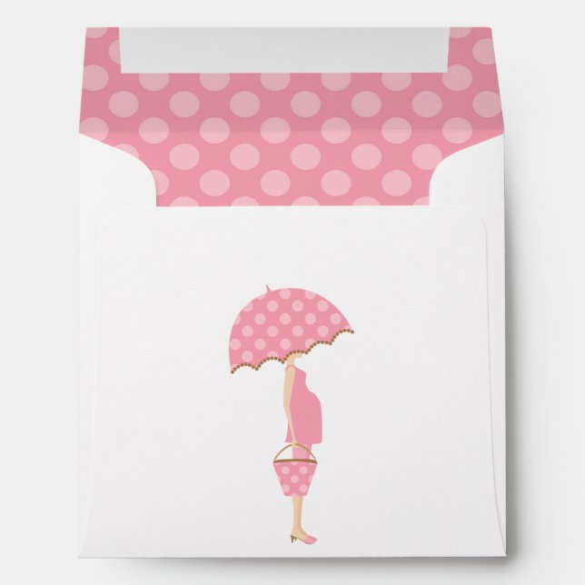 Expecting Mum Girl Baby Shower Envelopes (Back (Bottom))