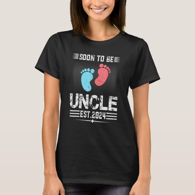 Expecting New Uncle Soon To Be Promoted To Uncle 2 T-Shirt (Front)