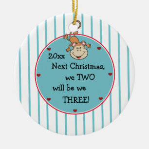 Expecting Our 1st Baby and It's a Boy-Christmas Ceramic Tree Decoration