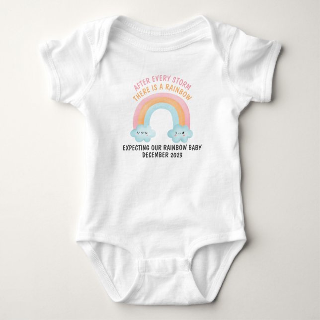 Expecting Our Rainbow Baby Bodysuit (Front)