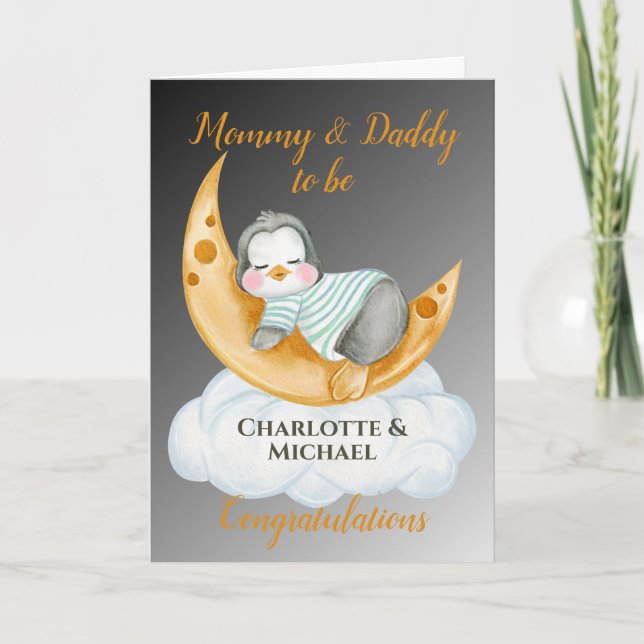 Expecting Parents Mummy & Daddy to be Card (Front)