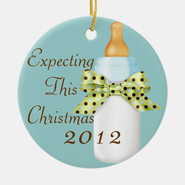 Expecting This Christmas Ornament (Front)