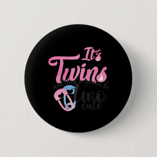 Expecting Twin Babies Mum I Two Cute Blessings In 6 Cm Round Badge