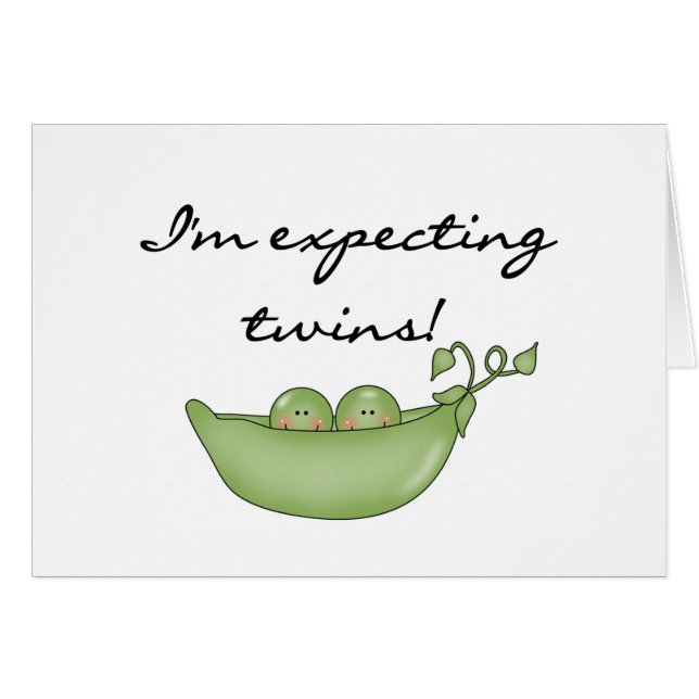 Expecting Twins - Peas in a Pod (Front Horizontal)