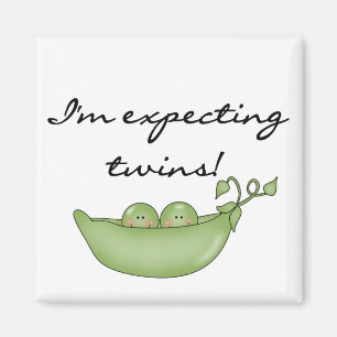 Expecting Twins - Peas in a Pod Magnet