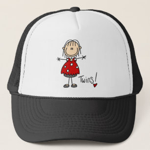 Expecting Twins Stick Figure Hat