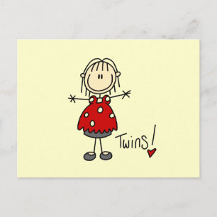 Expecting Twins T-shirts and Gifts Postcard
