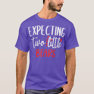 Expecting Two Little Bears Funny Pregnancy Twins T T-Shirt