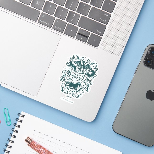 Expecto Patronum Filigree Graphic (Laptop w/ iPhone)