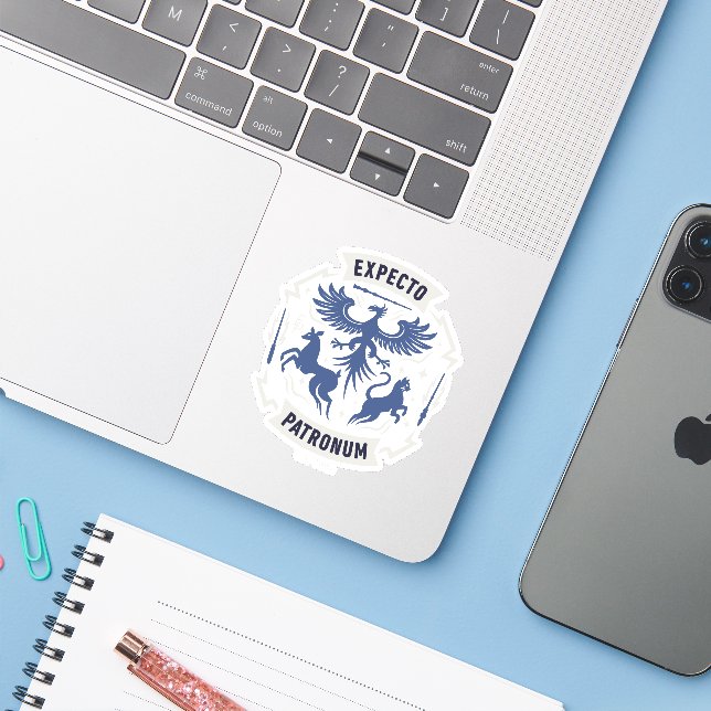 Expecto Patronum Vintage Silhouette Graphic (Laptop w/ iPhone)
