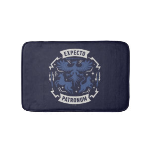 Expecto Patronum Vintage Silhouette Graphic Bath Mat