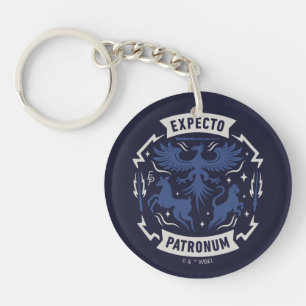 Expecto Patronum Vintage Silhouette Graphic Key Ring