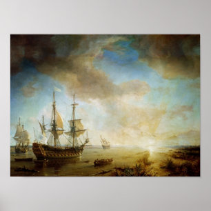 Expedition of Robert Cavelier de La Salle Poster