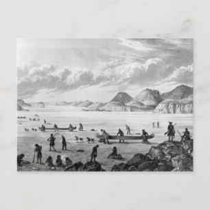 Expedition passing through Point Lata on the Postcard