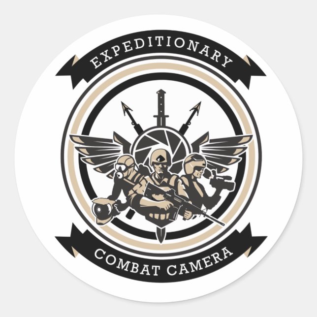 Expeditionary Combat Camera Atlantic Sticker (Front)