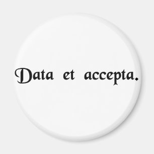 Expenditure and receipts magnet