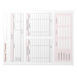 Expense Tracker Notepad