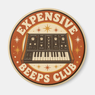 Expensive Beeps Club – Funny Synth Nerd Magnet